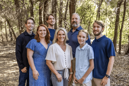 Campaign family photograph supplied by John McBride’s campaign