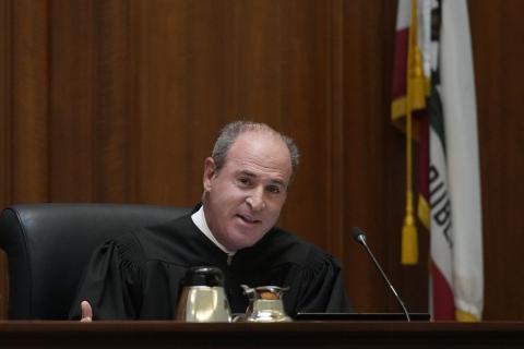 Associate Justice Joshua P. Groban in court — official court photograph